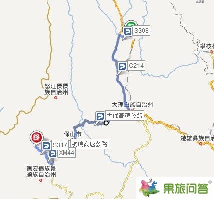 麗江到騰沖自駕車線路圖片