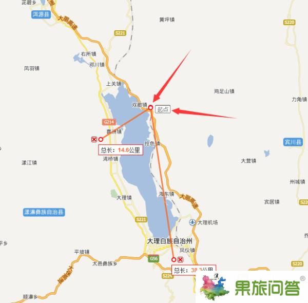 雙廊到洱海要多久?從雙廊到洱海怎么坐車?雙廊到洱海還有多少公里?